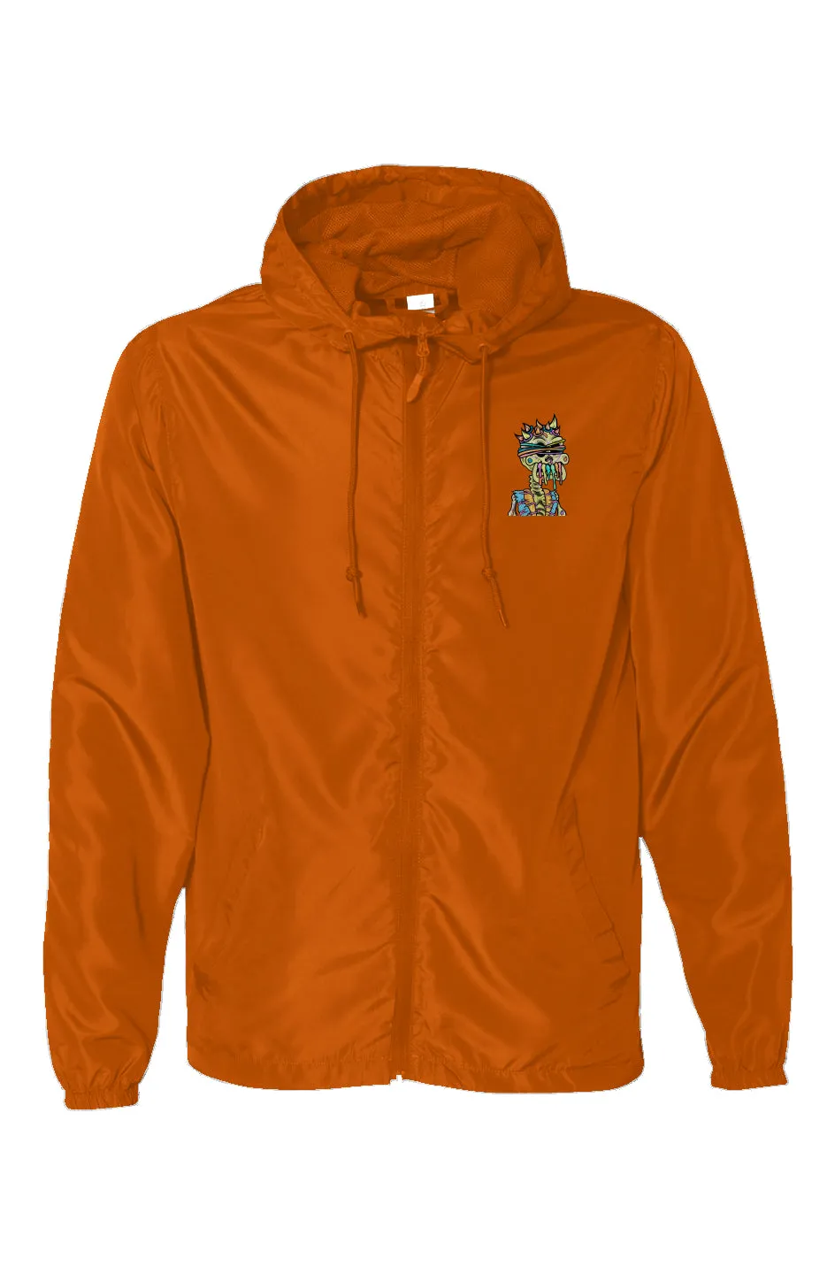 Water Resistant Lightweight Windbreaker feat Toxic Skulls Club #8794