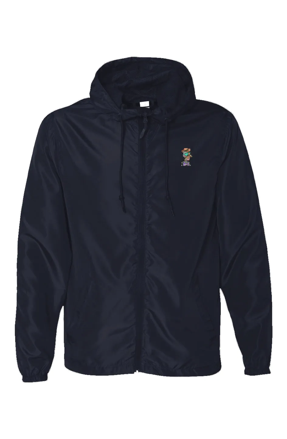 Water Resistant Lightweight Windbreaker feat Toxic Skulls Club #9872