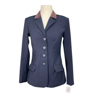 Winston Equestrian Classic Competition Coat in Navy/Brown Suede - Women's EU 34T (US 2L)