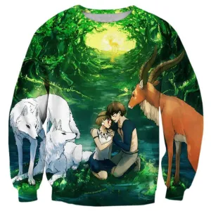 Yakul San Princess Mononoke - 3D Hoodie, T shirt, Sweatshirt, Tank Top